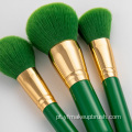 8 pcs Green OEM Maquiagem Escova com Natal